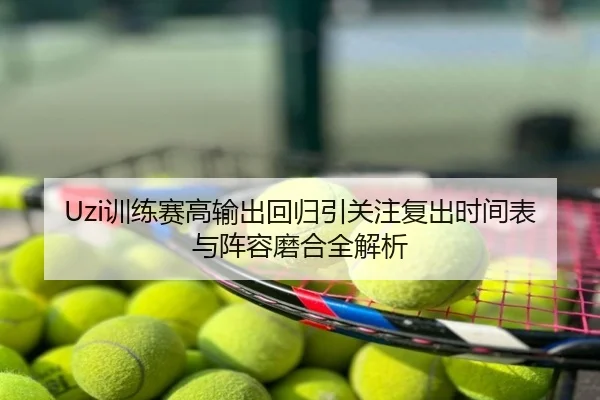 Uzi训练赛高输出回归引关注复出时间表与阵容磨合全解析